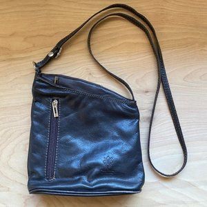 Vera Pelle Leather Crossbody Purse | NWOT | Italian Leather Item # 1404
